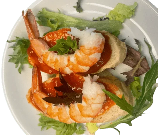Shrimp Cocktail Canapé (GF, DF (2 pieces)
